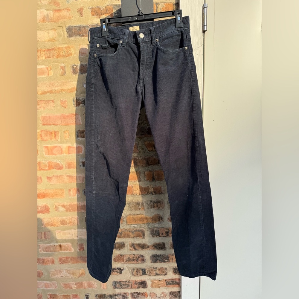 J. Crew Navy Blue Corduroy Pants Style 770 29x32